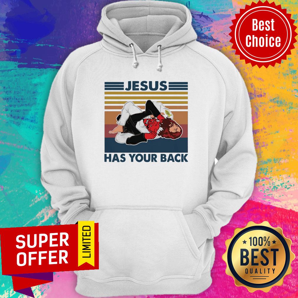 Jesus Has Your Back Vintage Shirt - Image 2