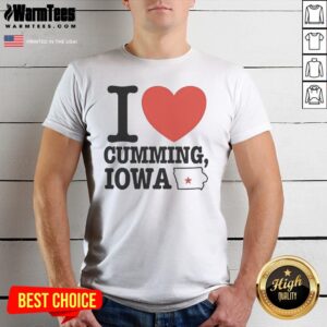 Pretty I Heart Cumming Iowa Shirt