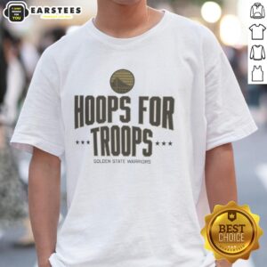 Awesome Hoops For Troops Golden State Warriors Basketball T-Shirt