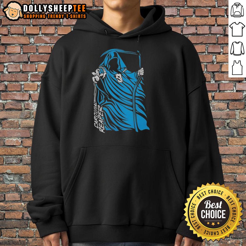Premium Carolina Reaper Grim Reaper Carolina Panthers T-Shirt - Image 2