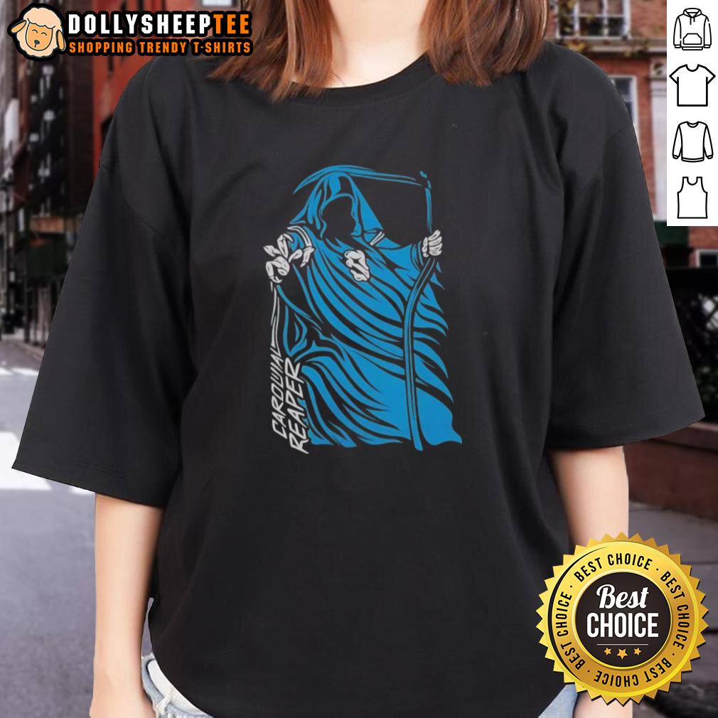 Premium Carolina Reaper Grim Reaper Carolina Panthers T-Shirt - Image 3