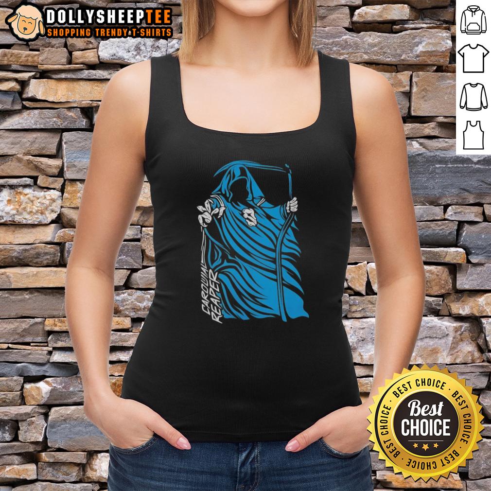Premium Carolina Reaper Grim Reaper Carolina Panthers T-Shirt - Image 4