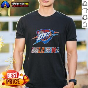 Awesome Oklahoma City Thunder Oklahoma Sooners Oklahoma State Cowboys And Tulsa Golden Hurricane T-Shirt