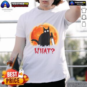 Official Cat What Funny T-Shirt