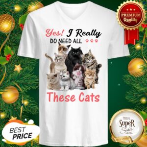 Alternative view of Yes I Really Do Need All These Cats Grumpy Maine Coon Shirt