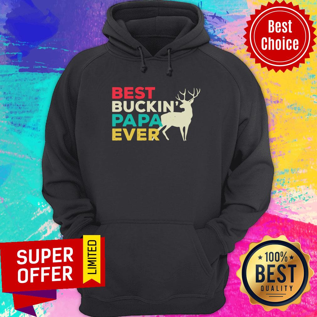 Deer Best Buckin Papa Ever Shirt - Image 4