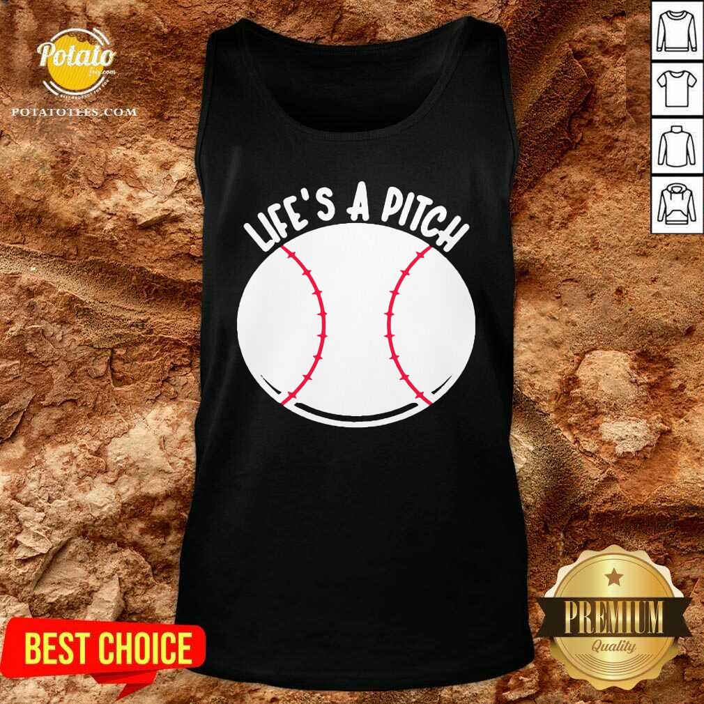 Official Baseball Pitcher Life’s A Pitch Shirt - Image 3
