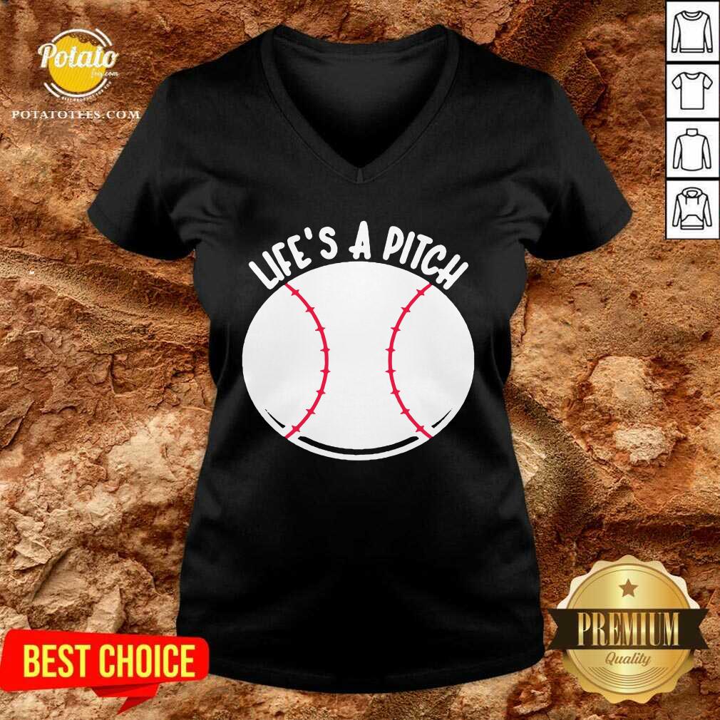 Official Baseball Pitcher Life’s A Pitch Shirt - Image 2