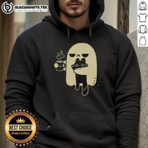 Alternative view of Cute Ghost Holding Cat Shirt