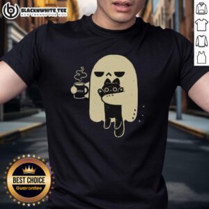 Cute Ghost Holding Cat Shirt