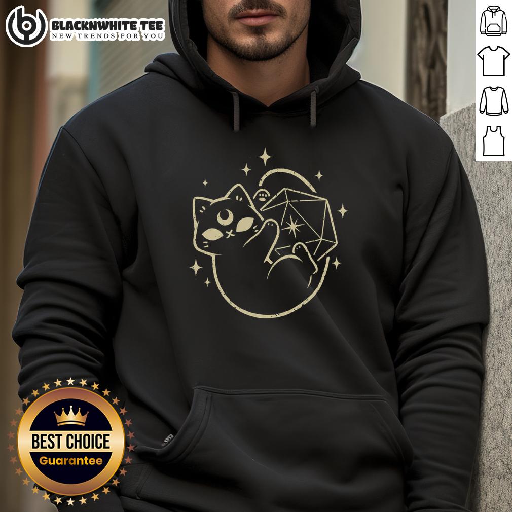 Cute Magical Black Cat D20 Shirt - Image 2