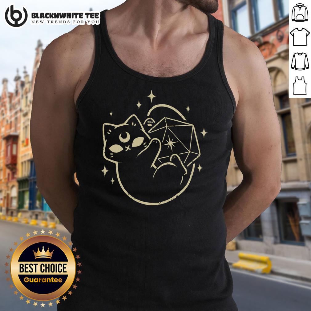 Cute Magical Black Cat D20 Shirt - Image 4