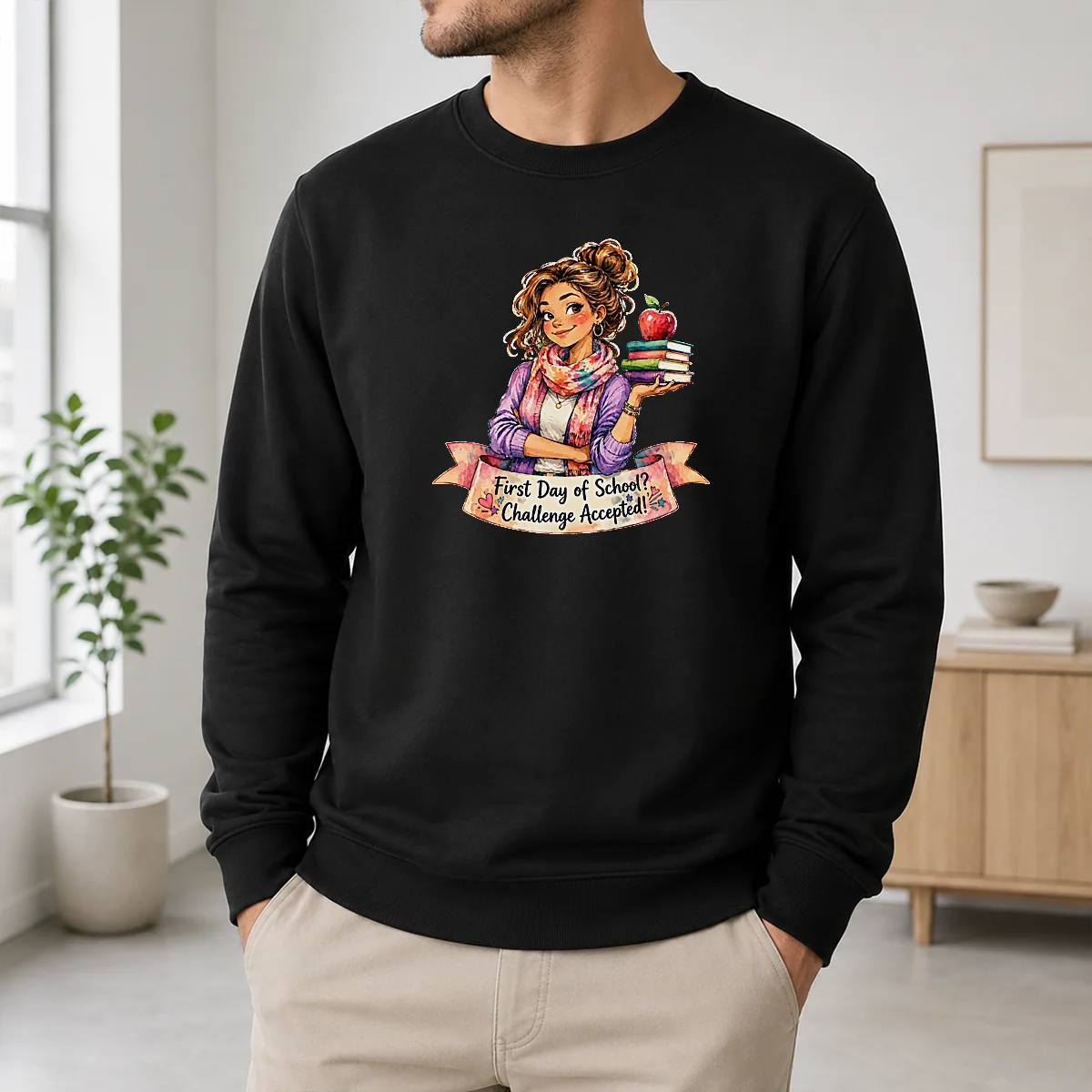 Hot Premium Back To School Funny Teacher Girls Watercolor Graphic Shirt - Image 6