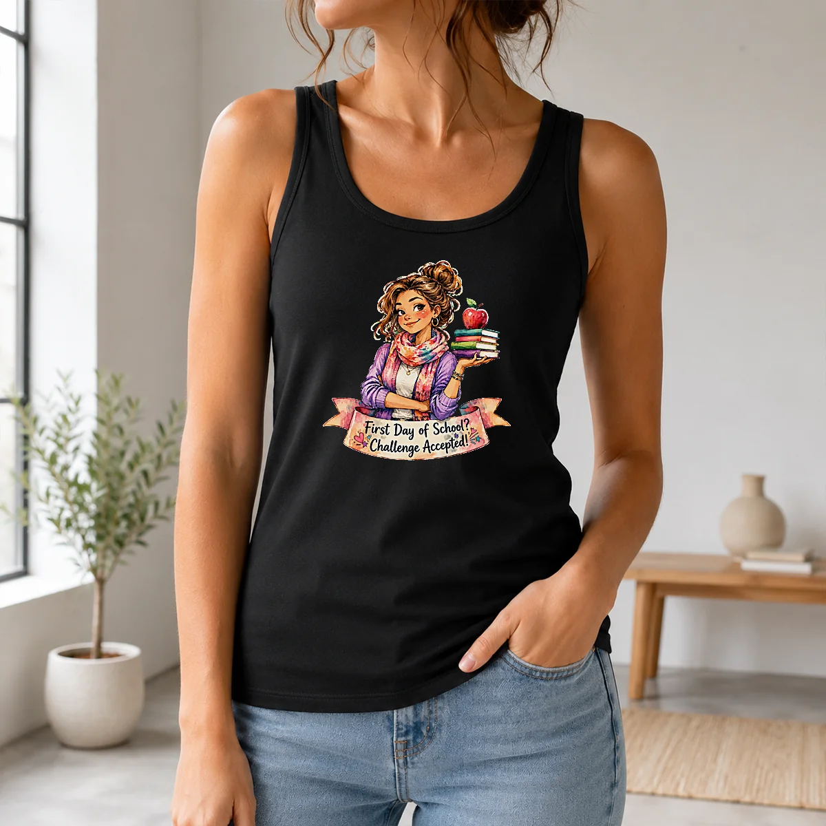 Hot Premium Back To School Funny Teacher Girls Watercolor Graphic Shirt - Image 3