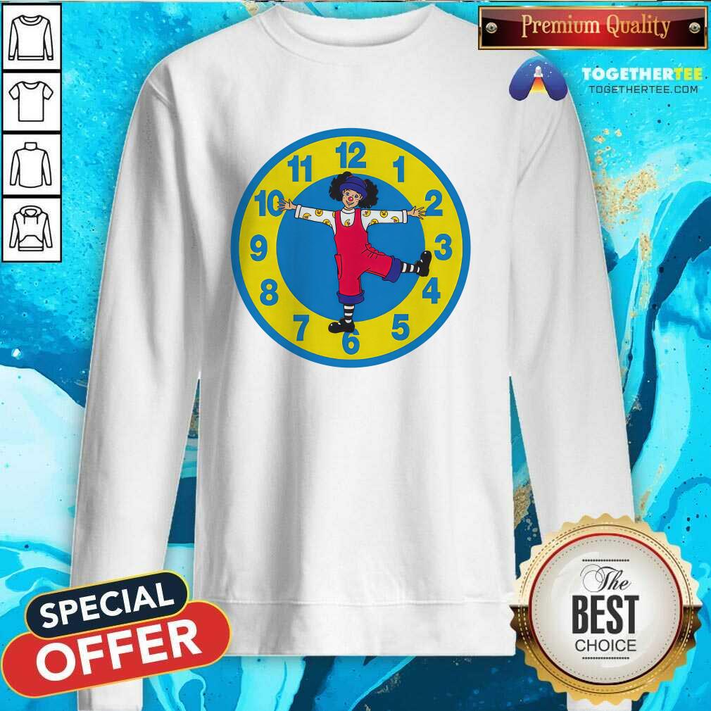 Big Comfy Couch Clock Stretch T-shirt - Image 5