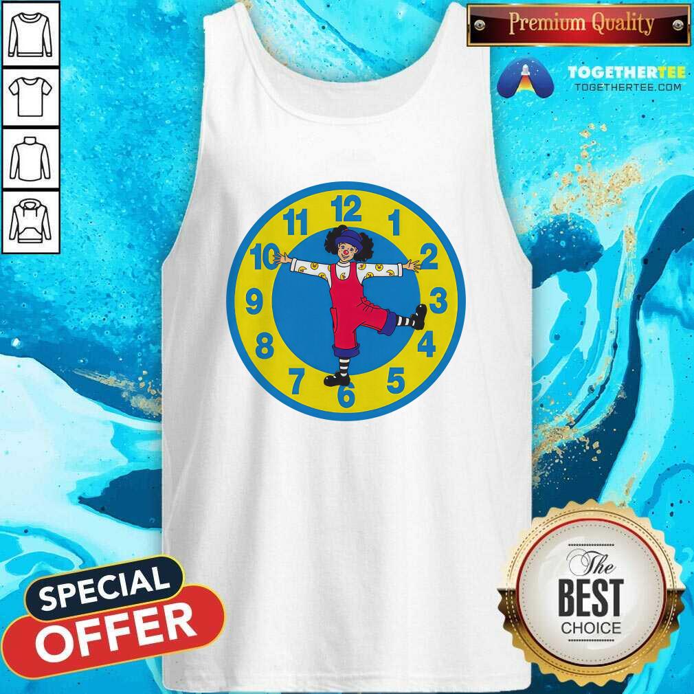 Big Comfy Couch Clock Stretch T-shirt - Image 4