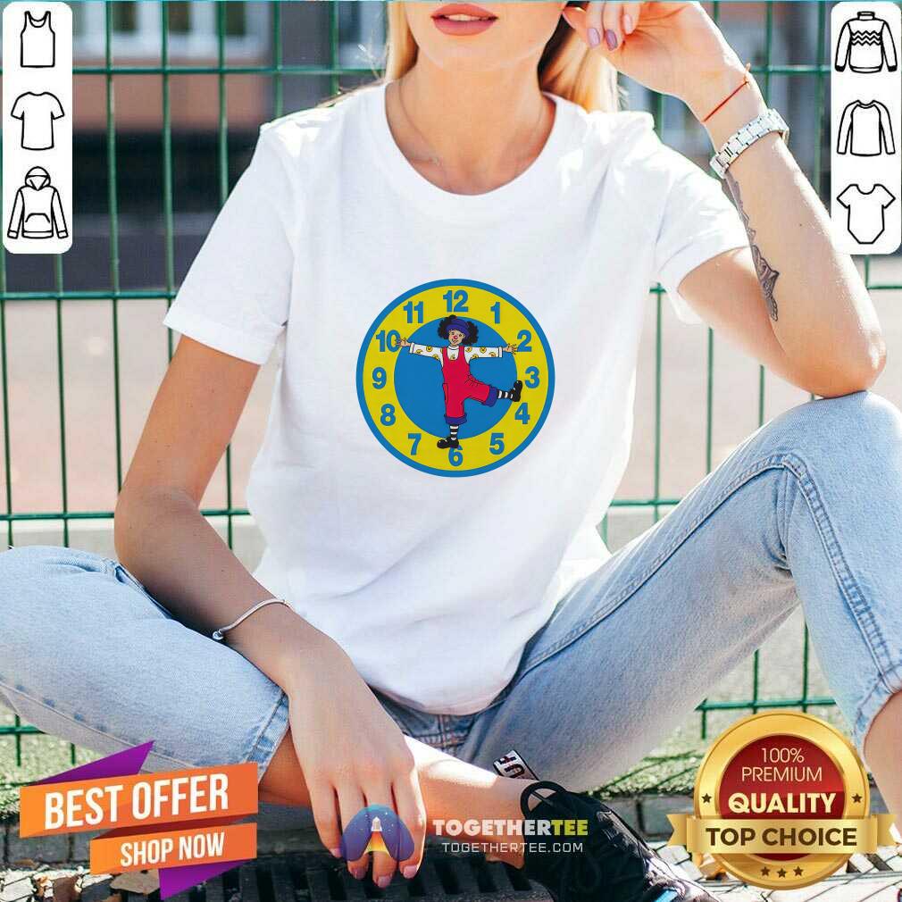 Big Comfy Couch Clock Stretch T-shirt - Image 3
