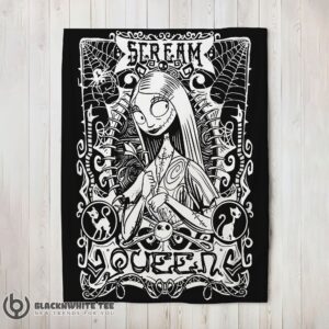 Perfect Disney The Nightmare Before Christmas Sally Scream Queen Blanket Fleece Customized Blanket