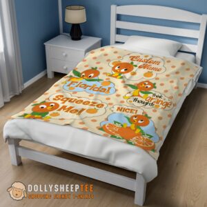 Alternative view of Premium Cute Good Disney Cartoon Orange Bird Cute Blanket Fleece Customized Blanket