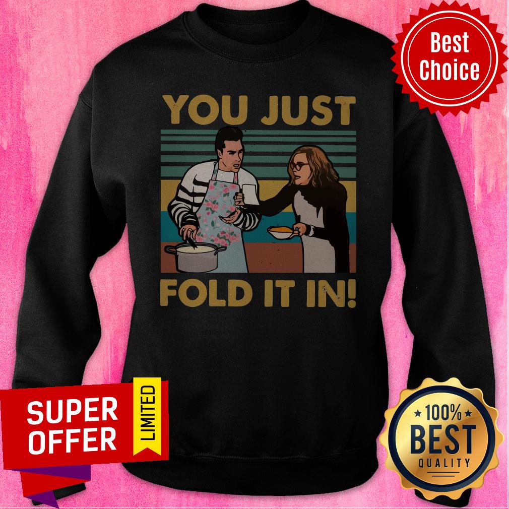 Nice You Just Fold It In Vintage Retro Shirt - Image 2