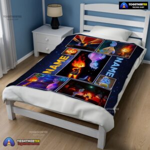Alternative view of Official Disney Cartoon Elemental Blanket Fleece Customized Blanket