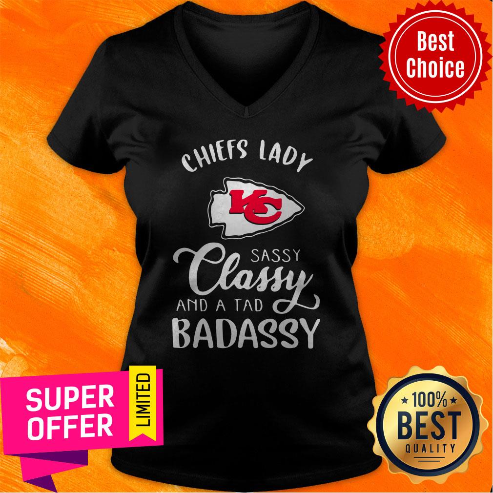 Nice Kansas City Chiefs Lady Sassy Classy And A Tad Badassy Shirt - Image 4