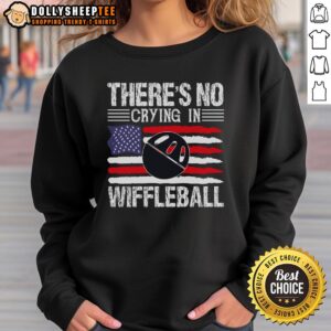 Alternative view of Good Funny There's No Crying In Wiffleball Player T-Shirt