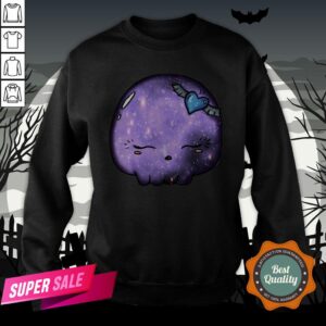 Alternative view of Halloween Purple Moon Skull Kawaii Cute Sugar Skull Shirt