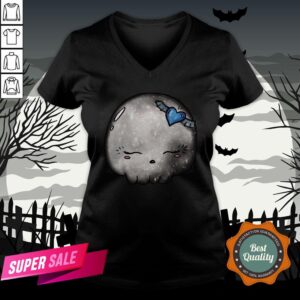 Alternative view of Halloween Silver Moon Skull Kawaii Cute Sugar Skull Shirt