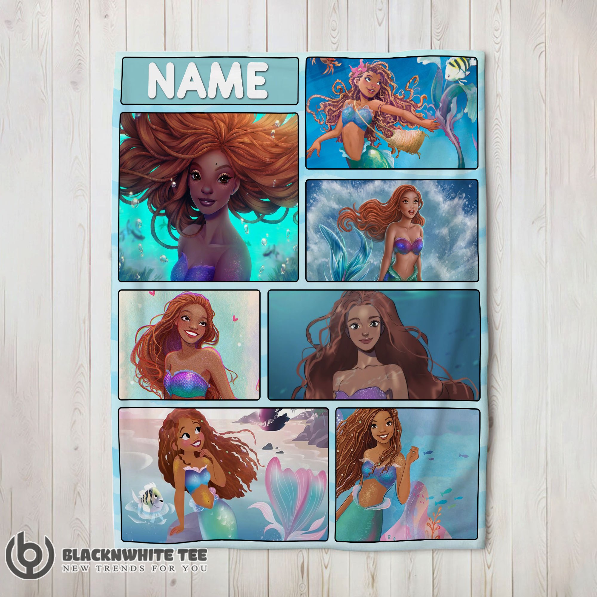 Official Premium The Little Mermaid Ariel Blanket Fleece Customized Blanket