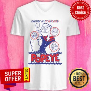Alternative view of Cartoon In Technicolor Popeye Shirt