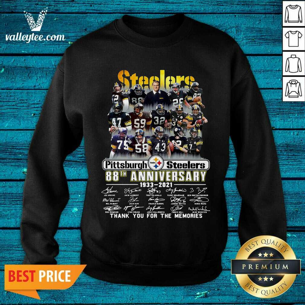 Hot Pittsburgh Steelers 88th Anniversary Thank You For The Memories Signatures Shirt - Image 2