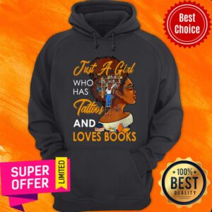 Alternative view of Just A Girl Who Has Tattoos And Love Book Shirt