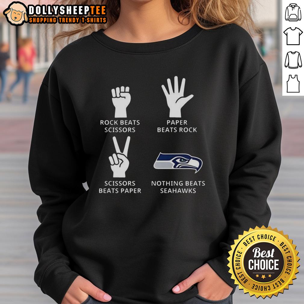 Hot Nothing Beats Seattle Seahawks Football Logo T-Shirt - Image 5