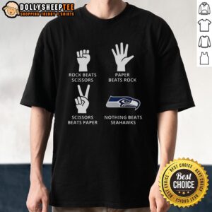 Hot Nothing Beats Seattle Seahawks Football Logo T-Shirt