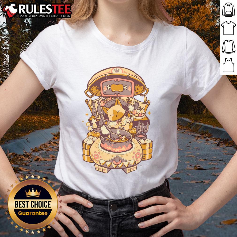 Pretty Monster Hunter Cooking T-Shirt - Image 3