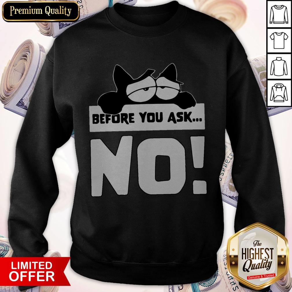 Awesome Before You Ask No Lazy Cat Lover Birthday Shirt - Image 4