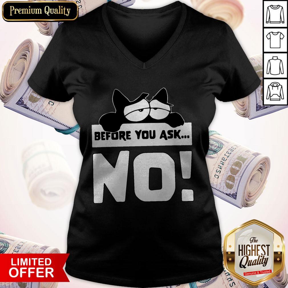 Awesome Before You Ask No Lazy Cat Lover Birthday Shirt - Image 2
