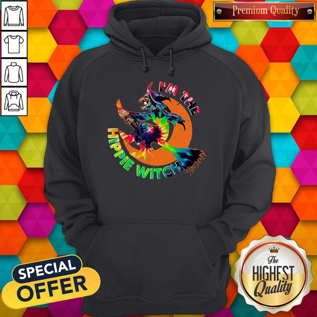 Funny I'm The Hippie Witch Halloween Shirt - Image 5