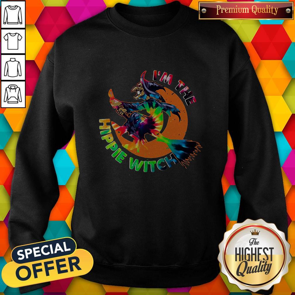 Funny I'm The Hippie Witch Halloween Shirt - Image 4