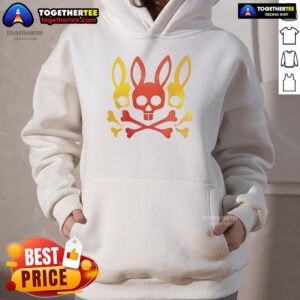 Alternative view of Original Gilbert Arenas Wearing Bunny Skull Crossbones Red Yellow T-Shirt