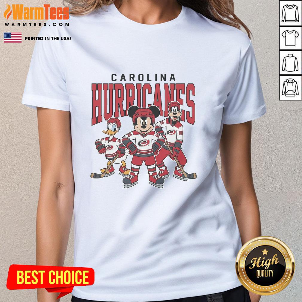 Pretty Carolina Hurricanes Disney Team Ice Hockey T-Shirt - Image 3
