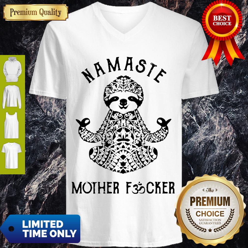 Top Sloth Yoga Namaste Mother Fucker T-Shirt - Image 5