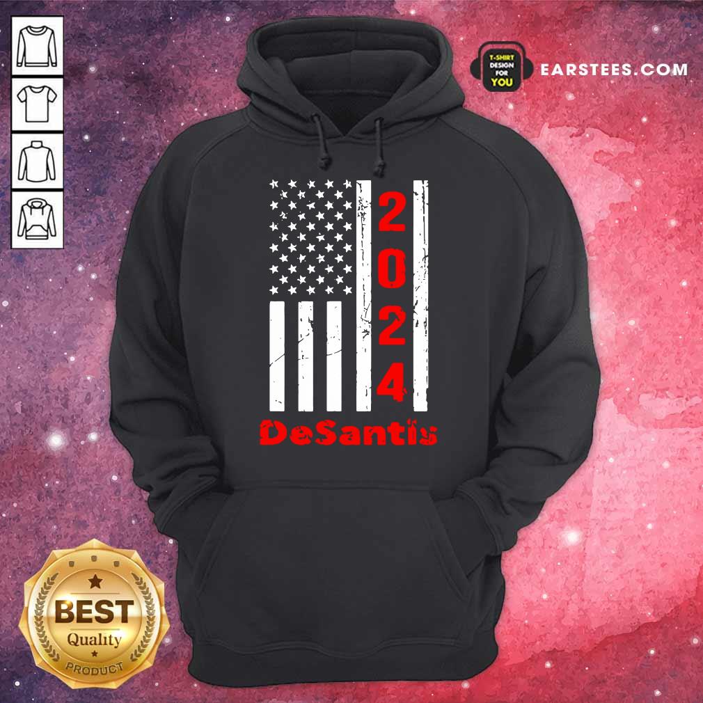Funny 2024 Desantis American Flag Shirt - Image 4