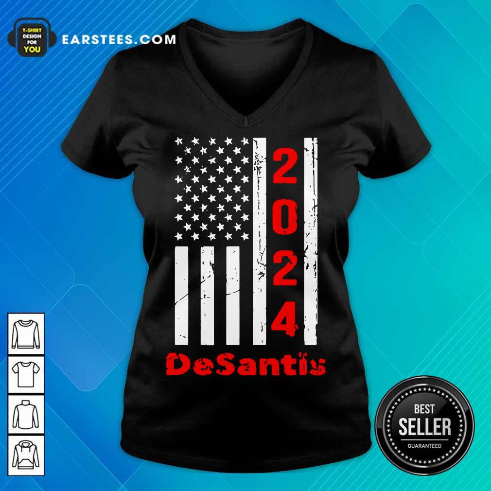 Funny 2024 Desantis American Flag Shirt - Image 5