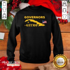 Alternative view of Perfect Governors To Gitmo American Flag Shirt