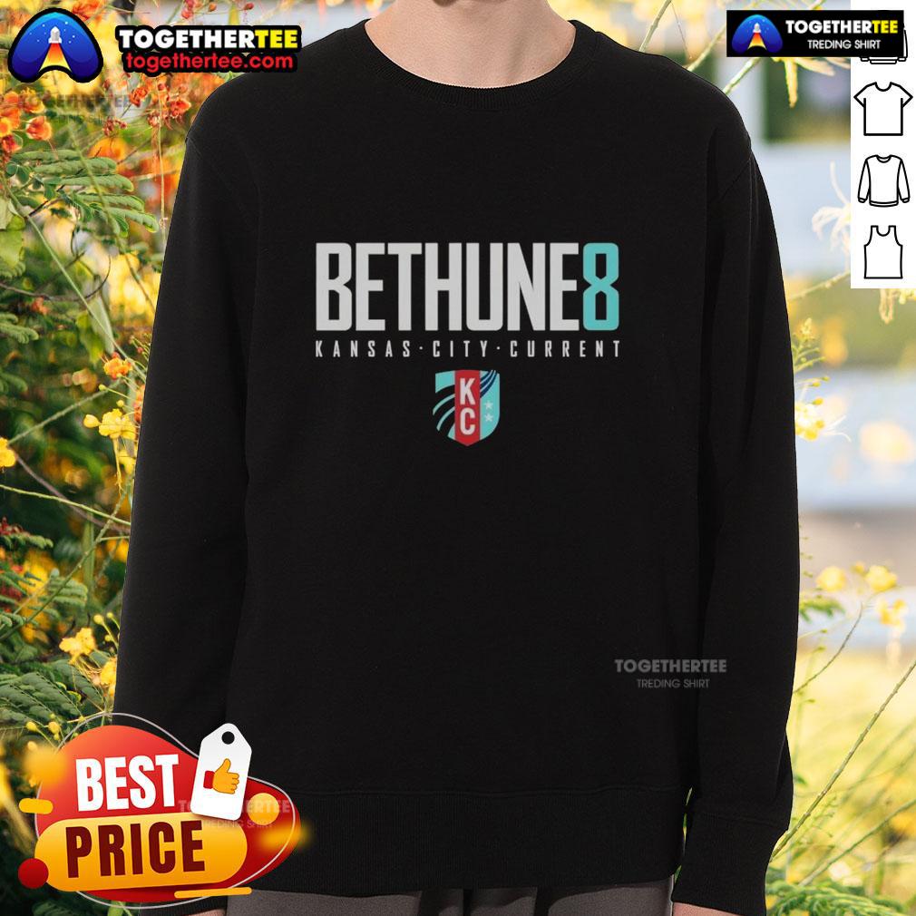 Nice Croix Bethune 8 Kansas City Current Elite T-Shirt - Image 5