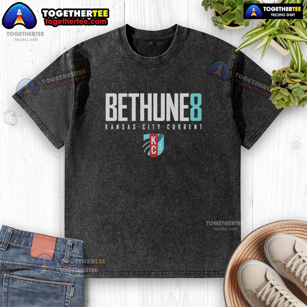 Nice Croix Bethune 8 Kansas City Current Elite T-Shirt - Image 6