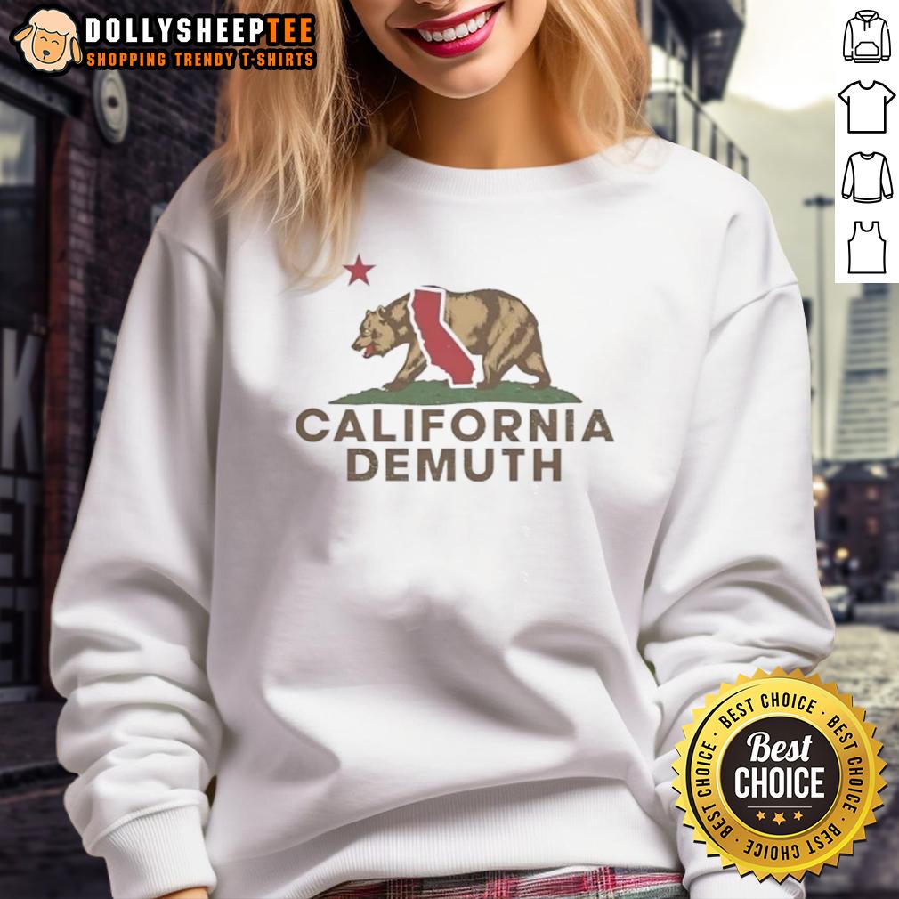 Official Demuth California Bear California Republic Wordplay Vintage T-Shirt - Image 3