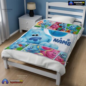Alternative view of Official Cartoon TV Show Blue’s Clues Blanket Fleece Customized Blanket